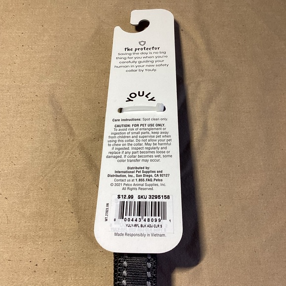 Youly The Protector Reflective Dog Collar Small (10-14 in) - Picture 4 of 4